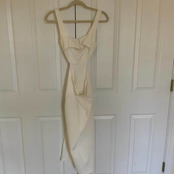 SOCIALITE Cutout Body-Con Midi Dress White NWT - Picture 6 of 7